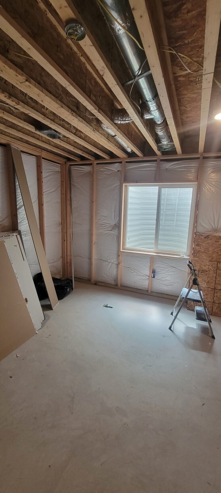 Basement renovation project